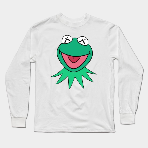 The Kaws - Eyed Frog Long Sleeve T-Shirt by photographer1